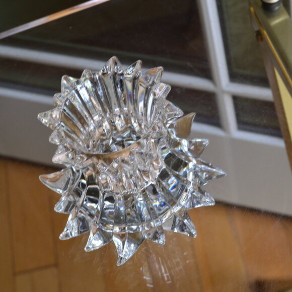 PartyLite Aurora Starburst Lead Crystal Pillar Candle Holder - Picture 5 of 7